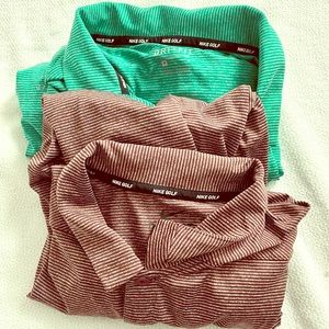 Nike Dri Fit Golf Polos Size Medium